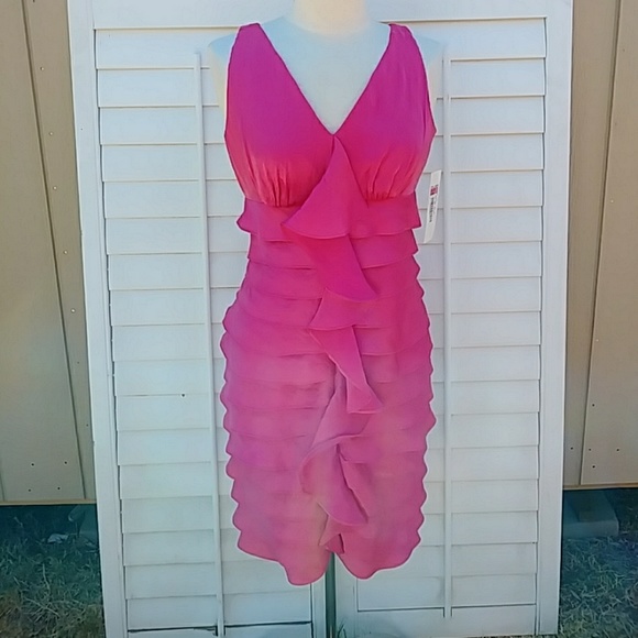 London Times Dresses & Skirts - LONDON TIMES Hot Pink Party Dress. NWT  Size 6